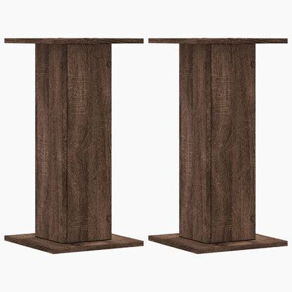 Supporti per Piante 2 pz Rovere Marrone 30x30x60 cm Truciolato