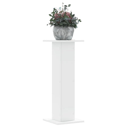 Supporti per Piante 2 pz Bianchi 30x30x80 cm Legno Multistrato
