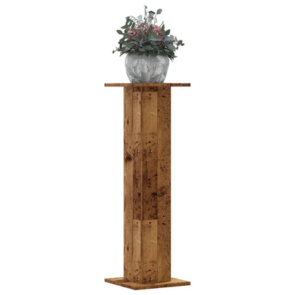 Supporti per Piante 2 pz Legno Vecchio 30x30x95 cm Truciolato