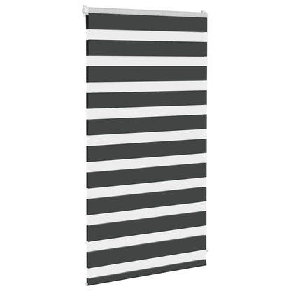 Tenda a Rullo Zebra Nero Larghezza Tessuto 80,9 cm Poliestere