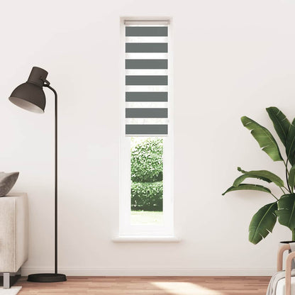 Tenda a Rullo Zebra Nero Larghezza Tessuto 110,9 cm Poliestere