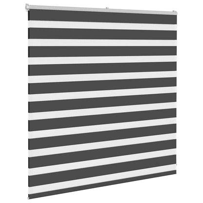 Tenda a Rullo Zebra Nero Larghezza Tessuto 135,9 cm Poliestere
