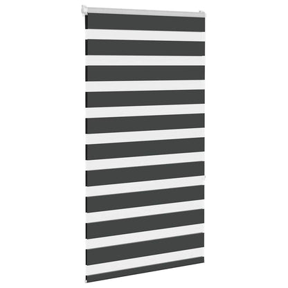 Tenda a Rullo Zebra Nero Larghezza Tessuto 65,9 cm Poliestere