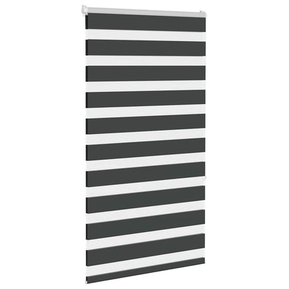 Tenda a Rullo Zebra Nero Larghezza Tessuto 70,9 cm Poliestere