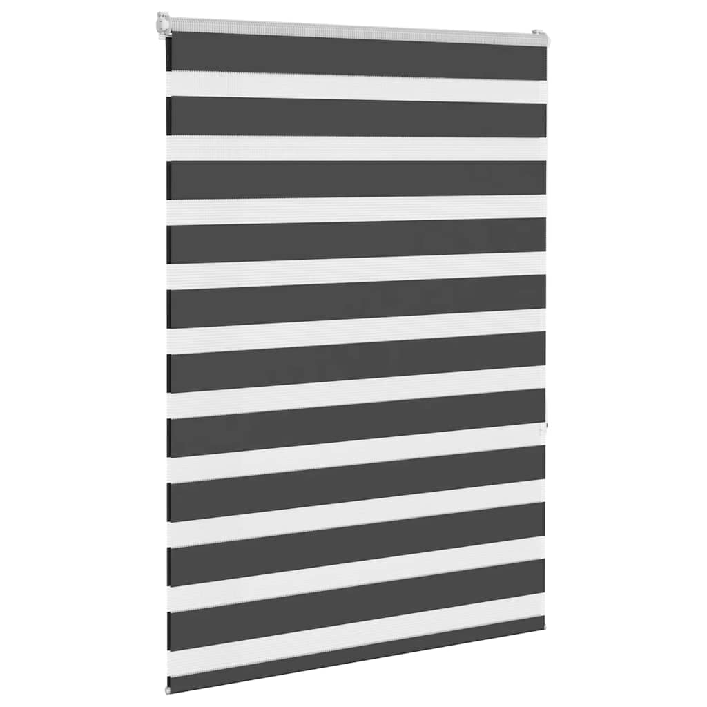 Tenda a Rullo Zebra Nero Larghezza Tessuto 90,9 cm Poliestere