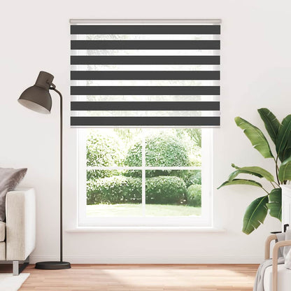 Tenda a Rullo Zebra Nero Larghezza Tessuto 160,9 cm Poliestere