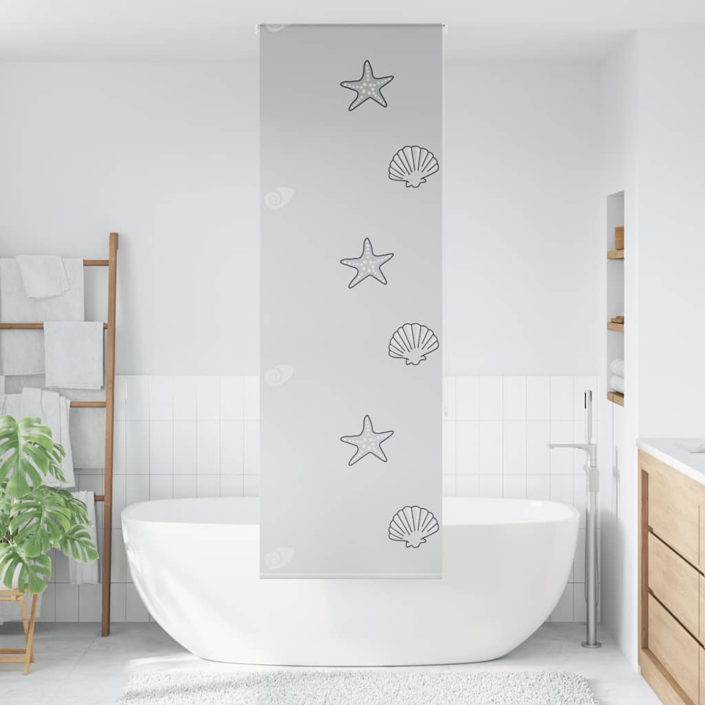 Tenda a Rullo Doccia 80x240 cm Larghezza Tessuto 76 cm