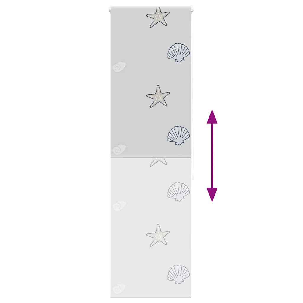 Tenda a Rullo Doccia 80x240 cm Larghezza Tessuto 76 cm