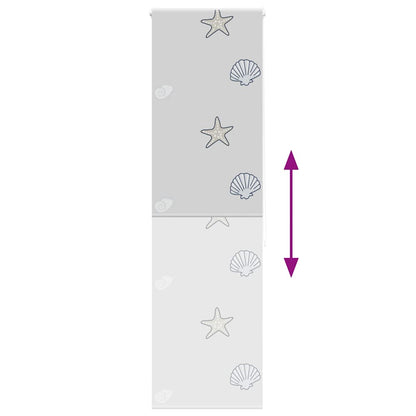 Tenda a Rullo Doccia 80x240 cm Larghezza Tessuto 76 cm