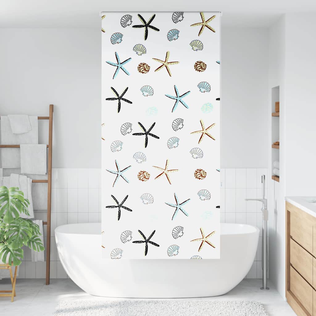 Tenda a Rullo Doccia 100x240 cm Larghezza Tessuto 96 cm