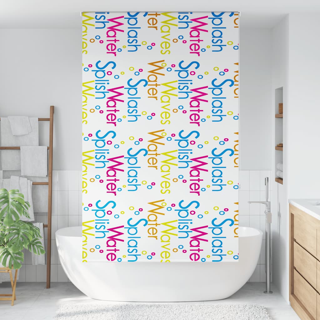Tenda a Rullo Doccia 120x240 cm Larghezza Tessuto 116 cm