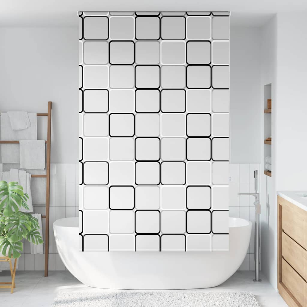 Tenda a Rullo Doccia 140x240 cm Larghezza Tessuto 136 cm