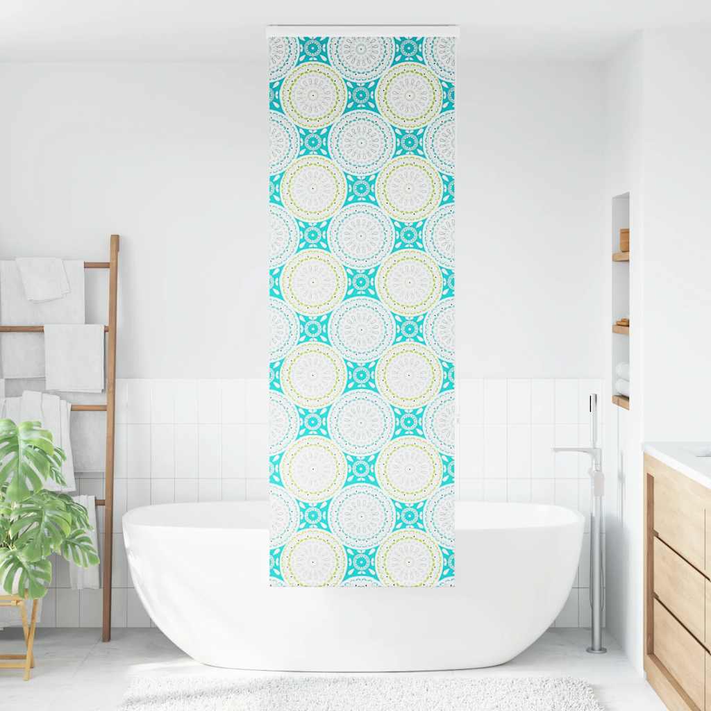 Tenda a Rullo per Doccia Cassonetto 60x240 cm Larghezza Tessuto