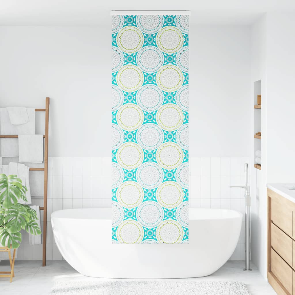 Tenda a Rullo Doccia con Cassonetto 70x240 cm Larghezza Tessuto