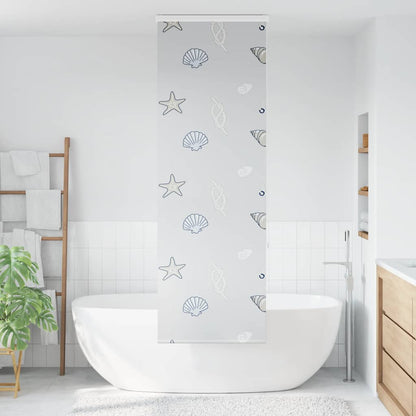 Tenda a Rullo per Doccia Cassonetto 60x240 cm Larghezza Tessuto