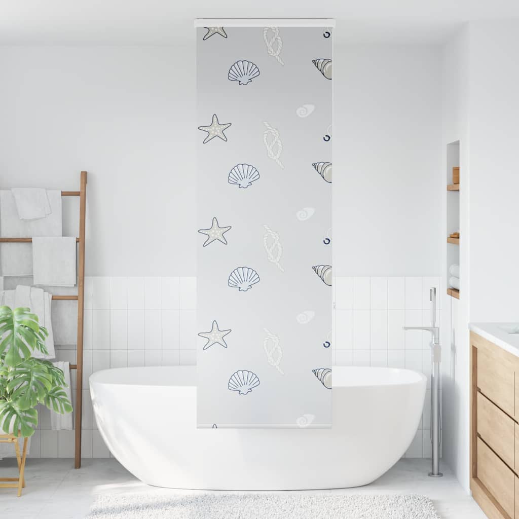 Tenda a Rullo per Doccia Cassonetto 80x240 cm Larghezza Tessuto