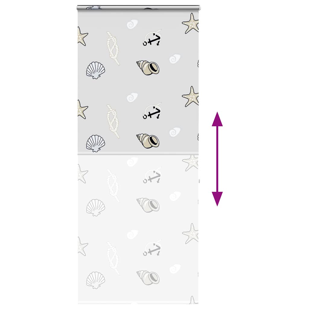 Tenda a Rullo Doccia con Cassonetto 100x240cm Larghezza Tessuto