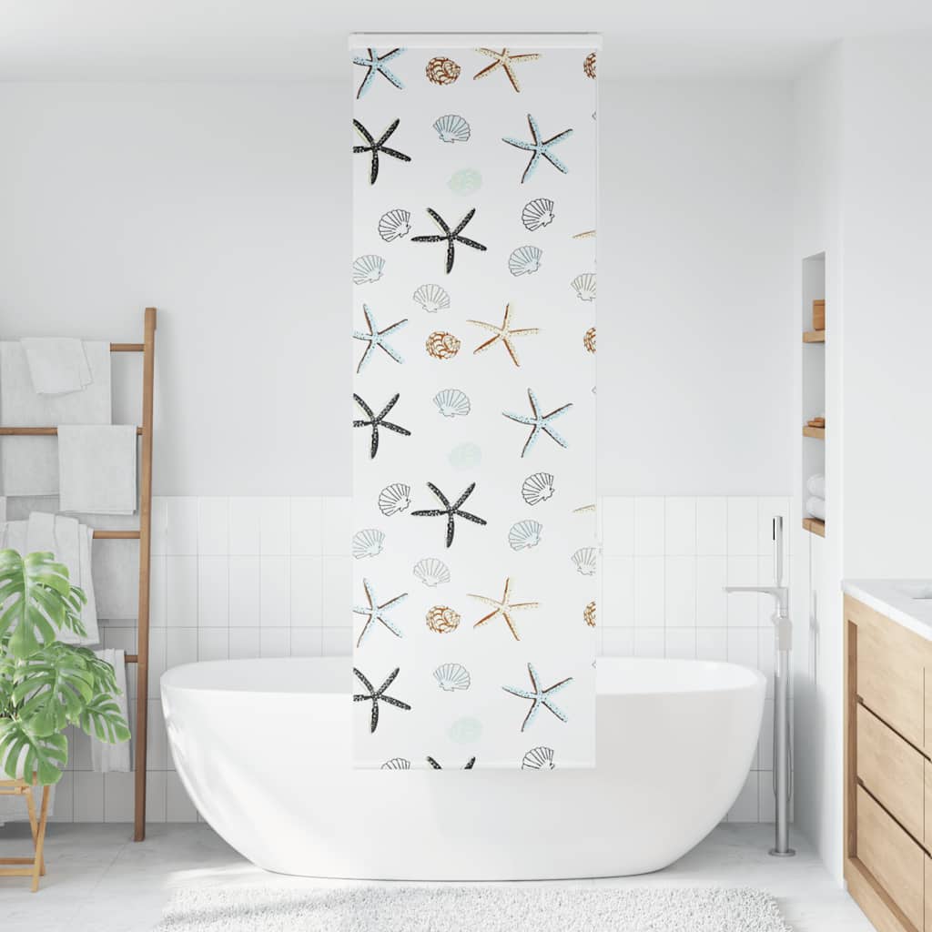 Tenda a Rullo Doccia con Cassonetto 70x240 cm Larghezza Tessuto