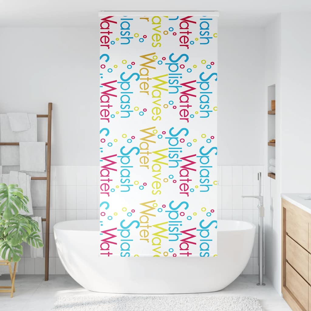 Tenda a Rullo Doccia Cassonetto 90x240 cm Larghezza Tessuto