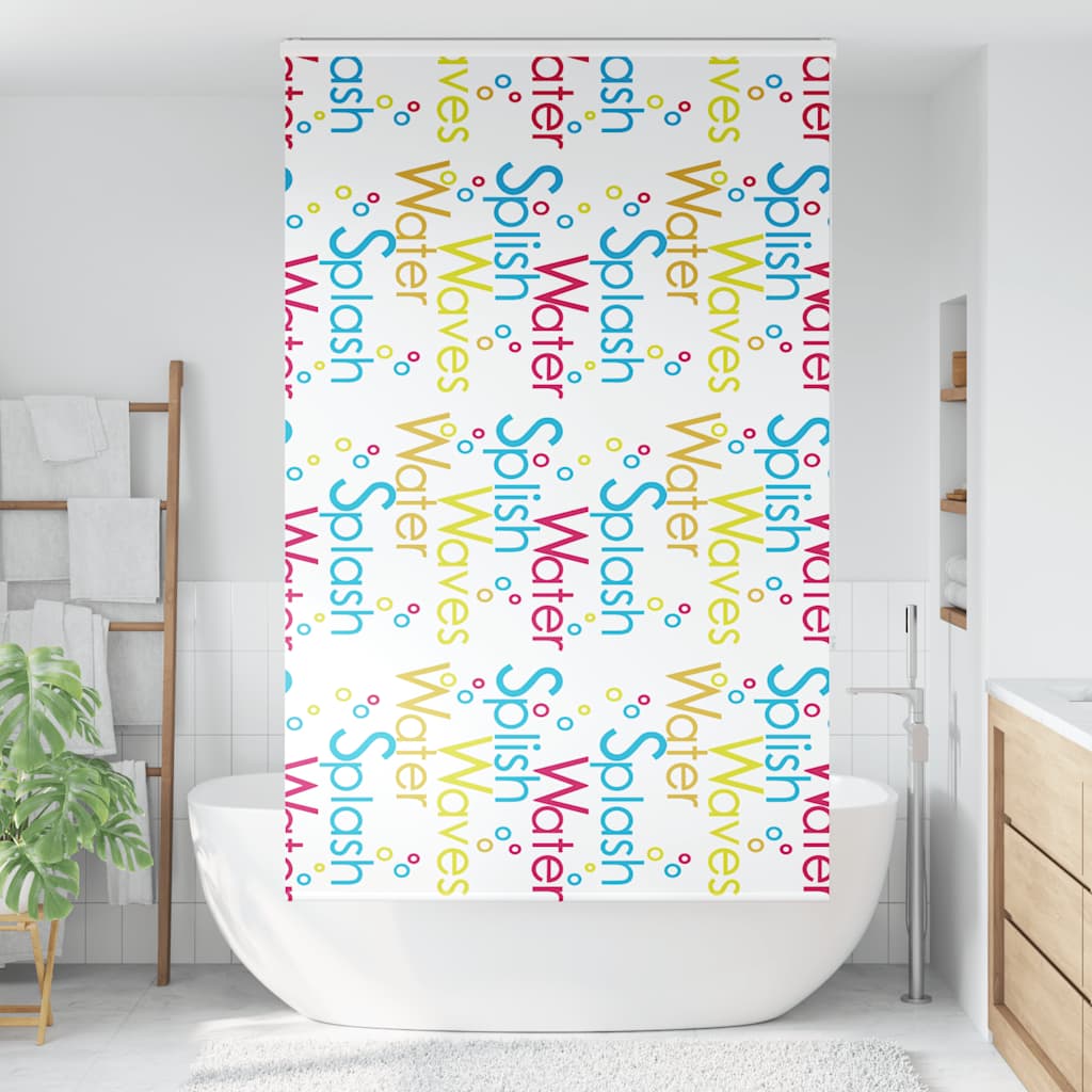 Tenda a Rullo Doccia con Cassonetto 120x240cm Larghezza Tessuto