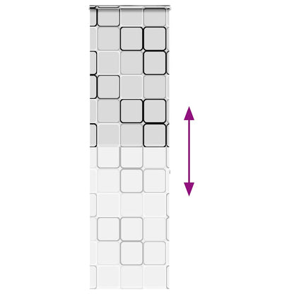 Tenda a Rullo Doccia con Cassonetto 70x240 cm Larghezza Tessuto