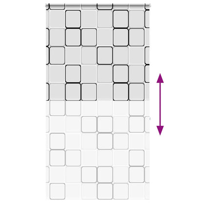 Tenda a Rullo Doccia con Cassonetto 130x240cm Larghezza Tessuto