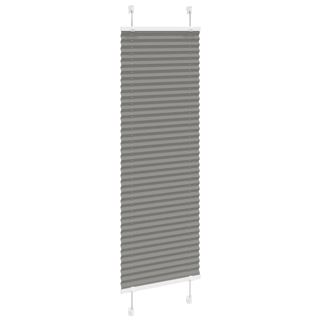Tenda Plissettata Antracite 45x100 cm Larghezza Tessuto 44,4 cm