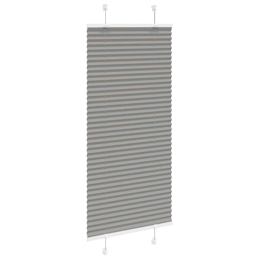 Tenda Plissettata Antracite 65x100 cm Larghezza Tessuto 64,4 cm