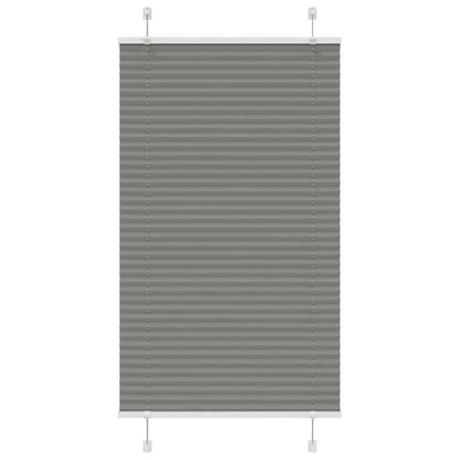 Tenda Plissettata Antracite 75x100 cm Larghezza Tessuto 74,4 cm
