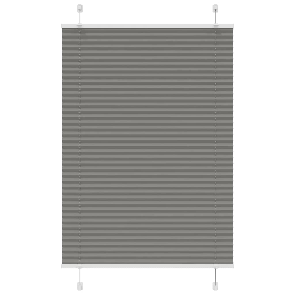 Tenda Plissettata Antracite 90x100 cm Larghezza Tessuto 89,4 cm