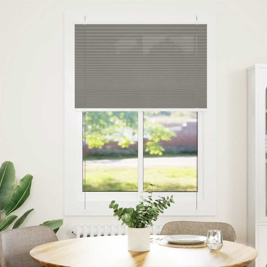 Tenda Plissettata Antracite 95x100 cm Larghezza Tessuto 94,4 cm