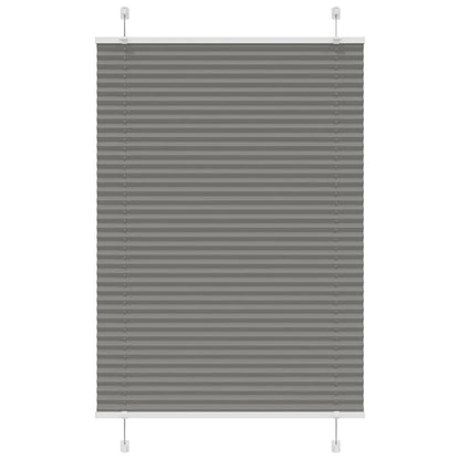 Tenda Plissettata Antracite 100x100cm Larghezza Tessuto 99,4 cm