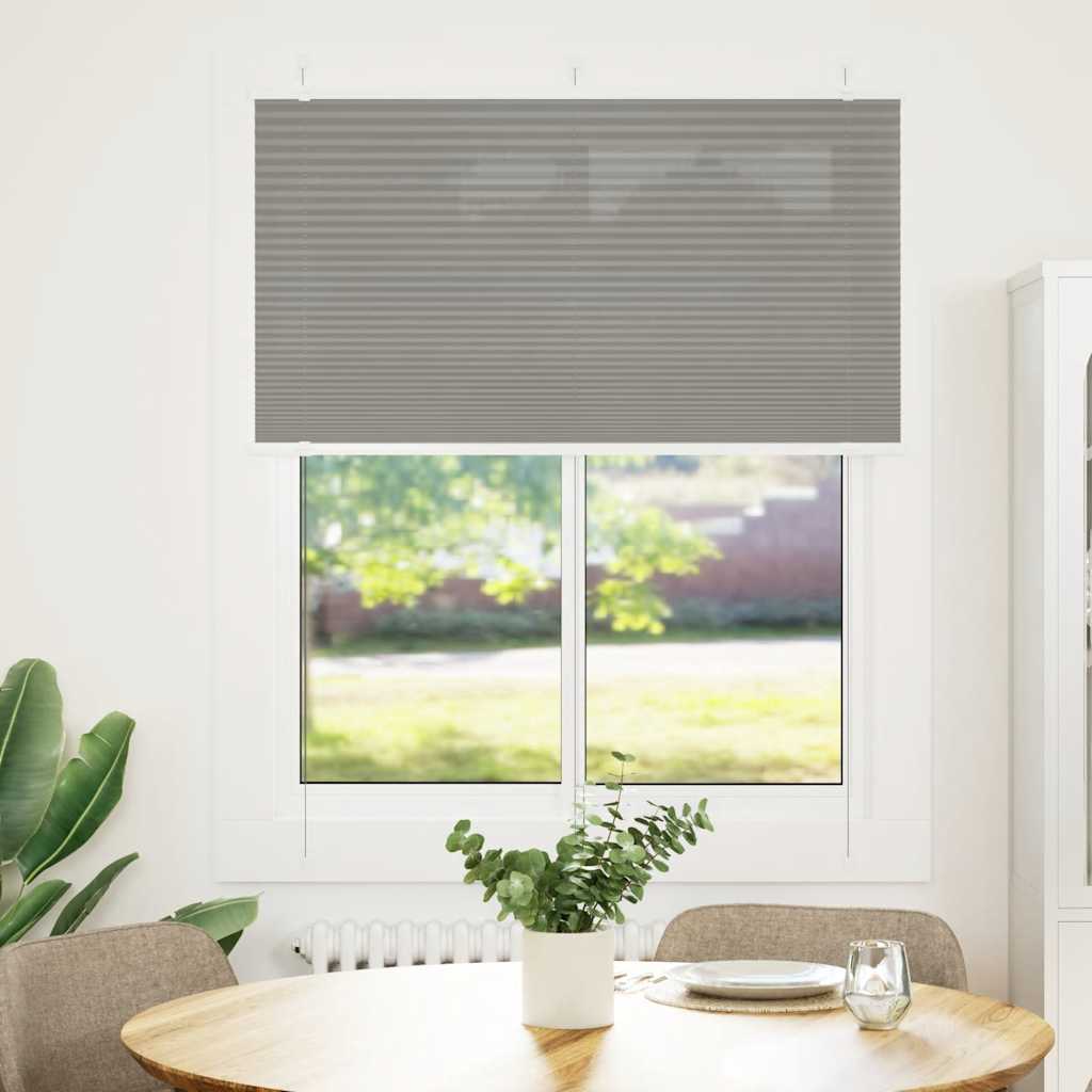 Tenda Plissettata Antracite 105x100cm Larghezza Tessuto 104,4cm