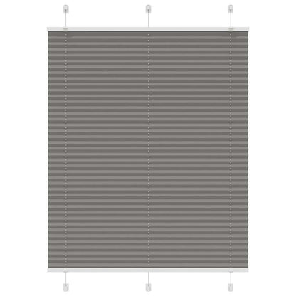 Tenda Plissettata Antracite 110x100cm Larghezza Tessuto 109,4cm