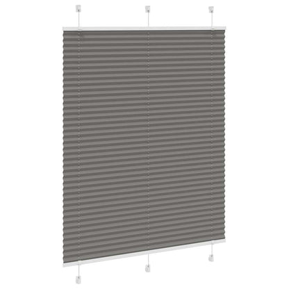 Tenda Plissettata Antracite 110x100cm Larghezza Tessuto 109,4cm