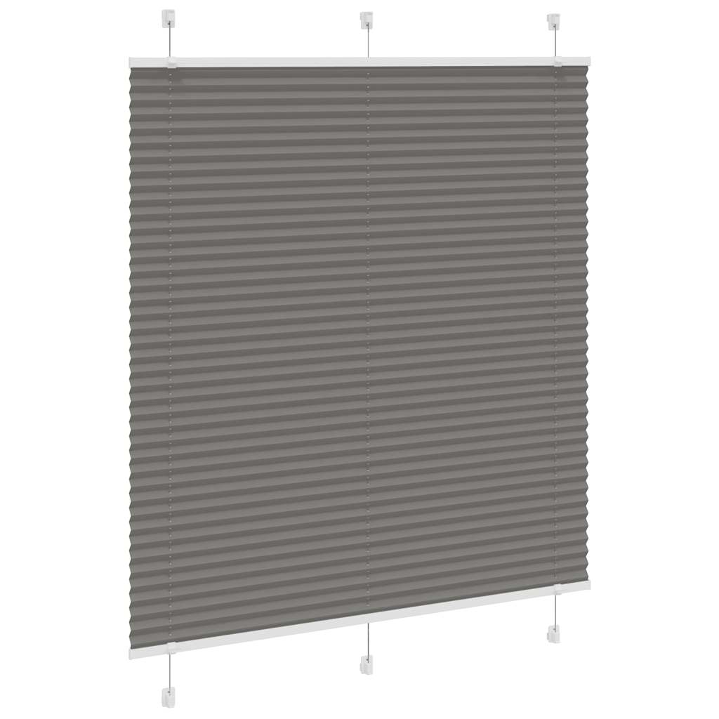 Tenda Plissettata Antracite 115x100cm Larghezza Tessuto 114,4cm