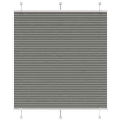 Tenda Plissettata Antracite 120x100cm Larghezza Tessuto 119,4cm