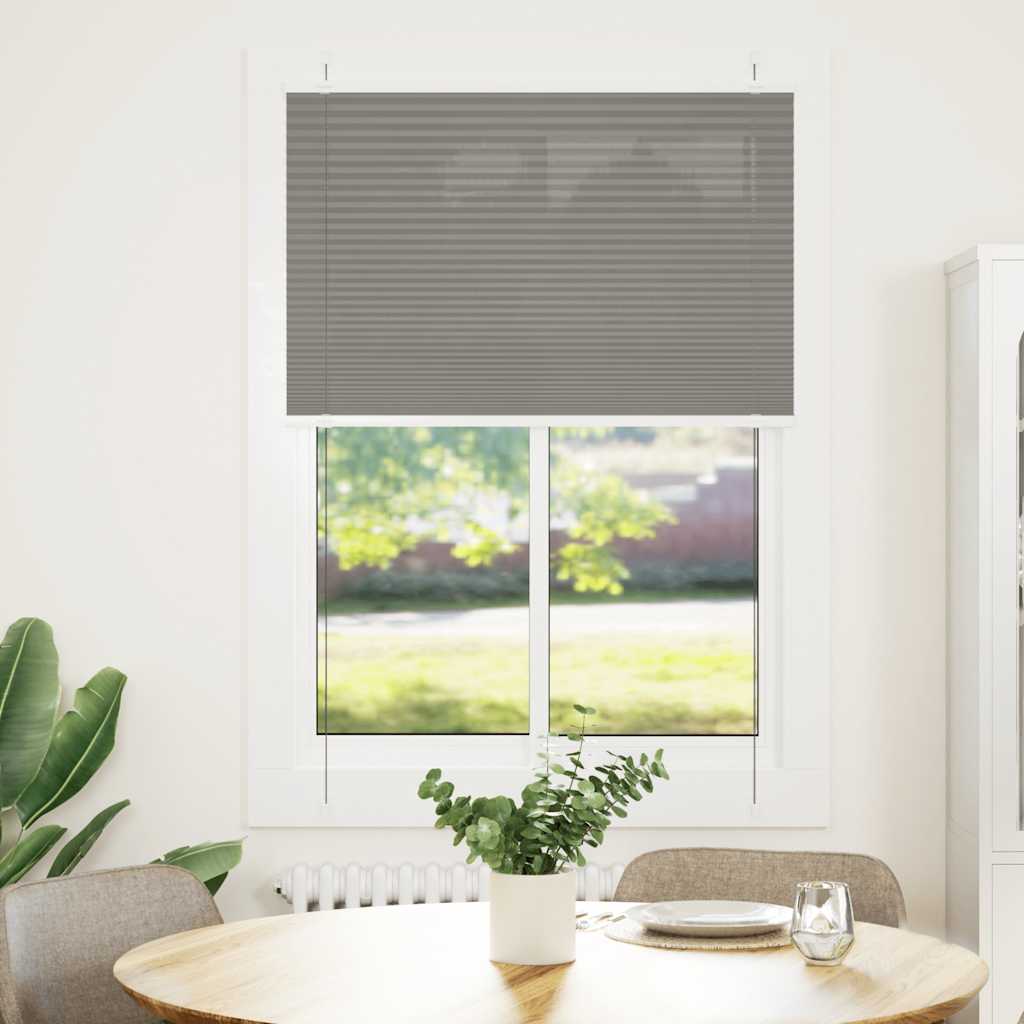 Tenda Plissettata Antracite 90x150 cm Larghezza Tessuto 89,4 cm