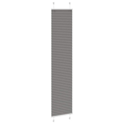 Tenda Plissettata Antracite 45x200 cm Larghezza Tessuto 44,4 cm