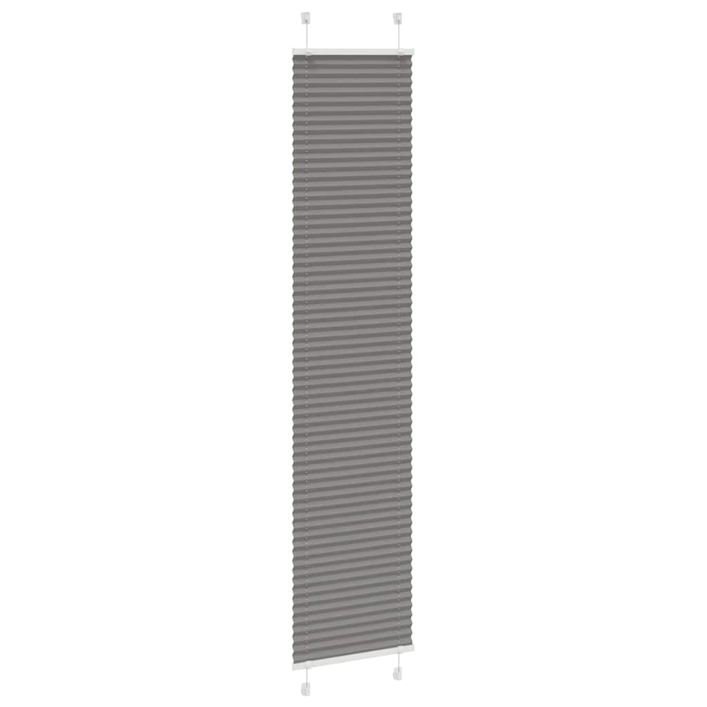 Tenda Plissettata Antracite 50x200 cm Larghezza Tessuto 49,4 cm