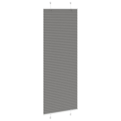 Tenda Plissettata Antracite 75x200 cm Larghezza Tessuto 74,4 cm