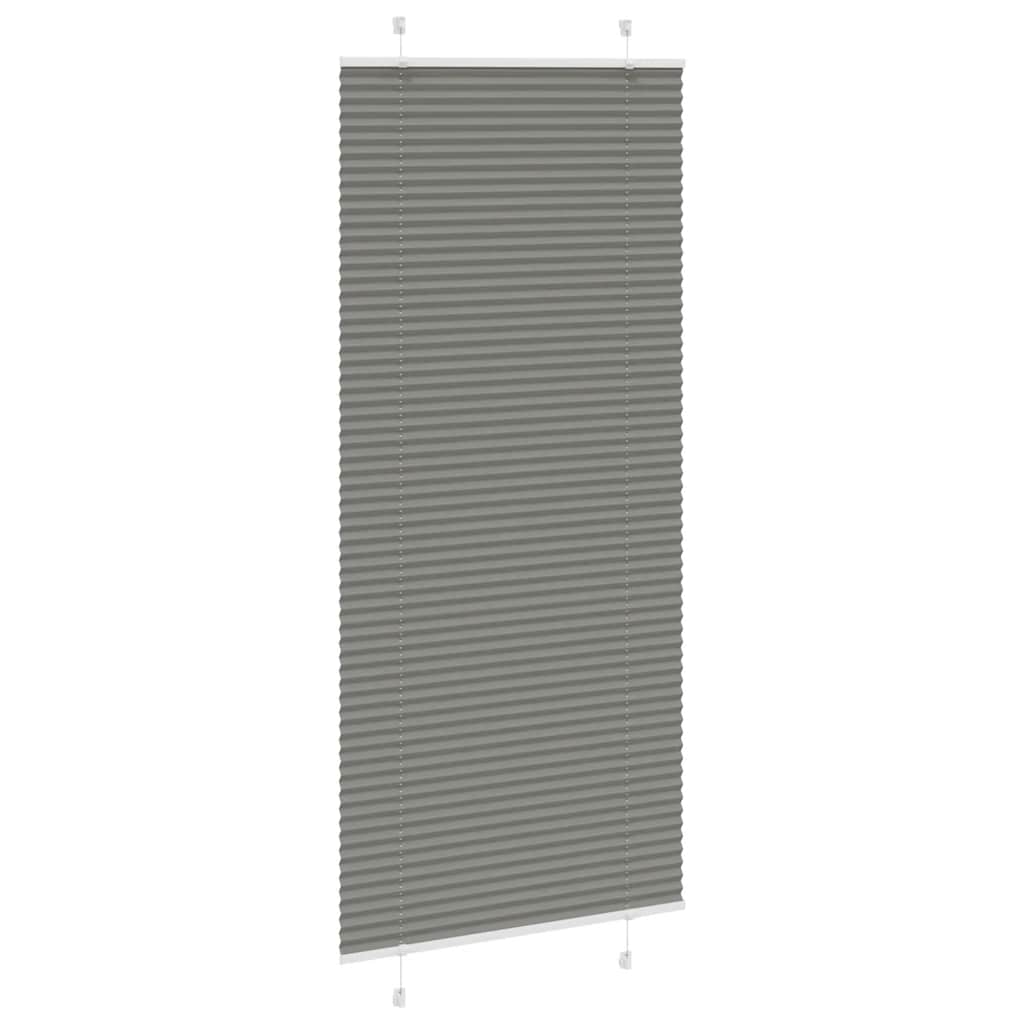 Tenda Plissettata Antracite 95x200 cm Larghezza Tessuto 94,4 cm
