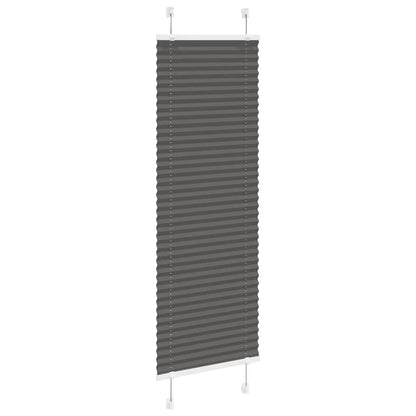 Tenda Plissettata Nera 40x100 cm Larghezza Tessuto 39,4 cm