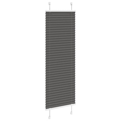 Tenda Plissettata Nera 50x100 cm Larghezza Tessuto 49,4 cm