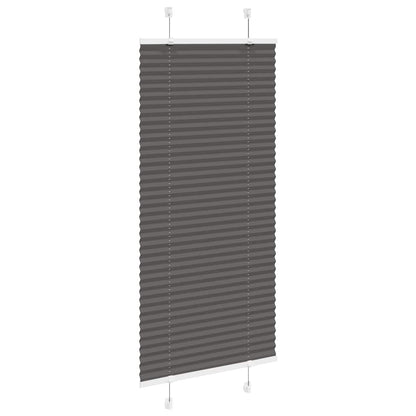 Tenda Plissettata Nera 55x100 cm Larghezza Tessuto 54,4 cm
