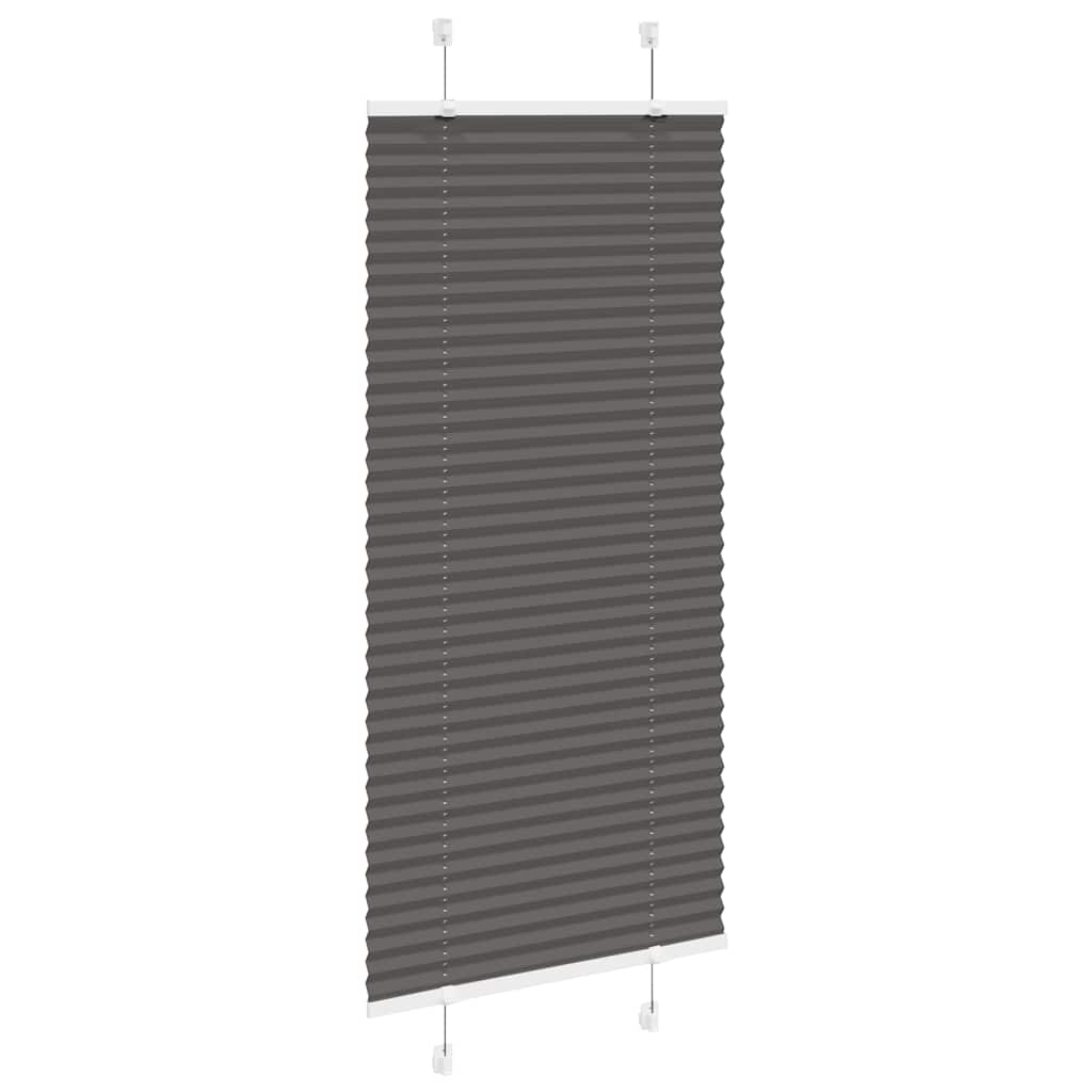 Tenda Plissettata Nera 60x100 cm Larghezza Tessuto 59,4 cm