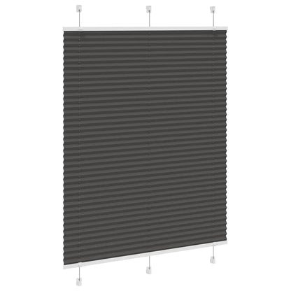 Tenda Plissettata Nera 105x100 cm Larghezza Tessuto 104,4 cm