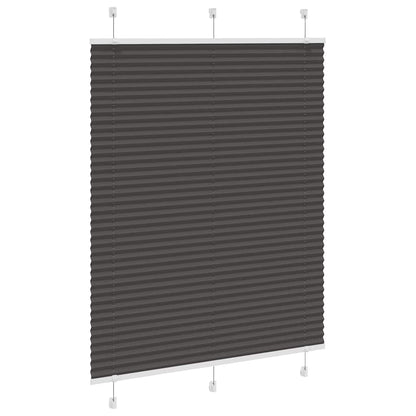 Tenda Plissettata Nera 110x100 cm Larghezza Tessuto 109,4 cm