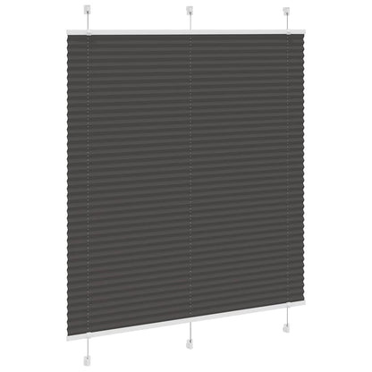 Tenda Plissettata Nera 115x150 cm Larghezza Tessuto 114,4 cm