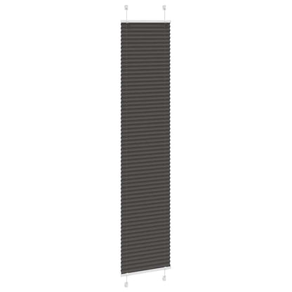 Tenda Plissettata Nera 50x200 cm Larghezza Tessuto 49,4 cm